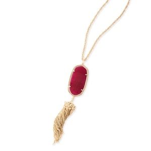 Rayne Kendra Scott Maroon Jade Necklace