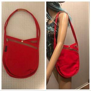 Vintage Wild Duck Criss-Cross Zipper Bag