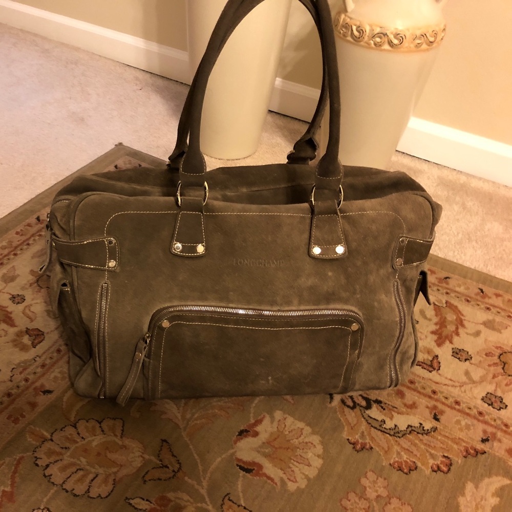 Authentic Longchamp Suede bag