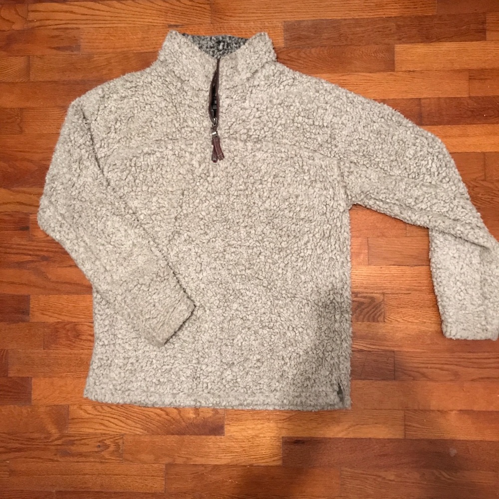 True Grit Frosty Tipped pullover in putty