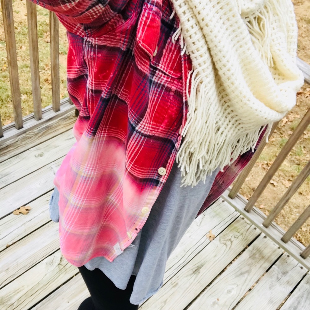 Bleached boutique flannel