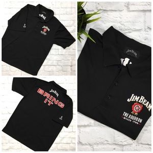 JIM BEAM 'Bring It' Bourbon Polo Shirt Large