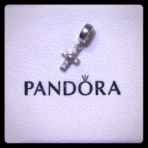 Authentic Pandora Sterling Silver Charm w/ CZ