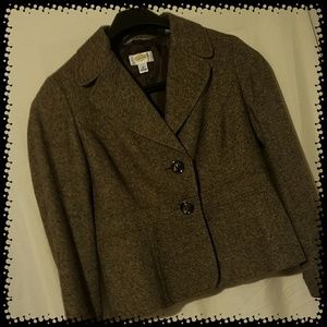 Talbot Petite Tweed Jacket Women's Sz 10