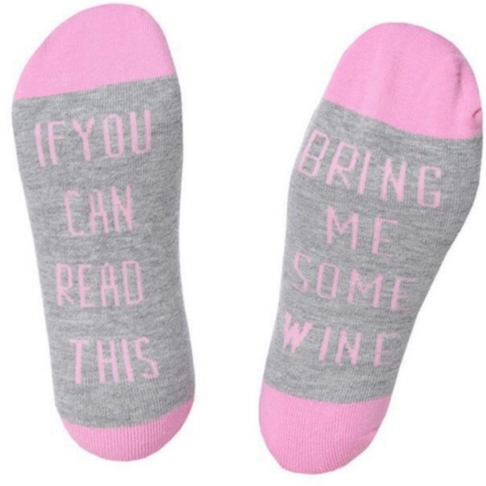 Bring me Wine socks. Great gift for any occasion