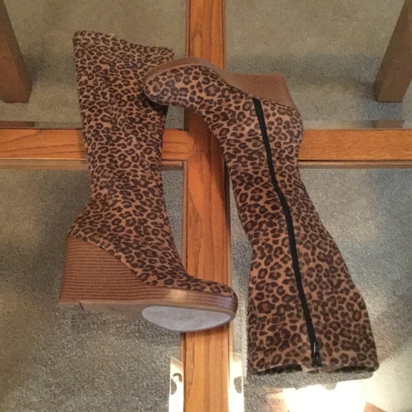 FIONI Clothing Shoes - Fioni Leopard Boots