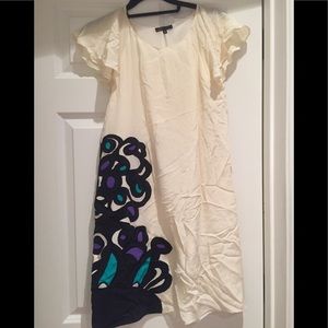 White patterned dress