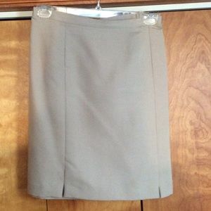 Beige Business Skirt