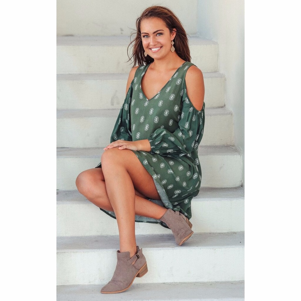 6pcs Cold Shoulder Dress - Timeless Gem