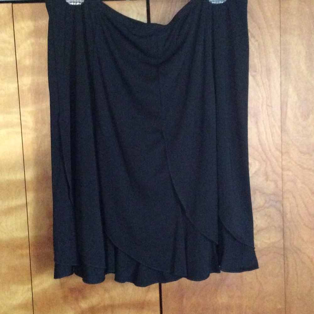 Black Ruffle Skirt