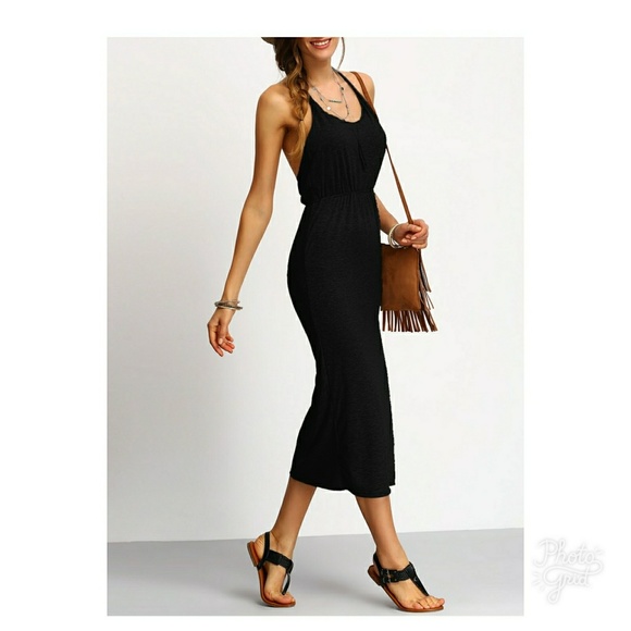 Unbranded Dresses & Skirts - Halter Backless Slit Pencil Dress