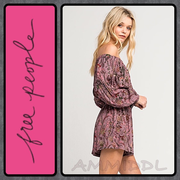 🆕Pretty & Free Off Shoulder Romper - Picture 4 of 8