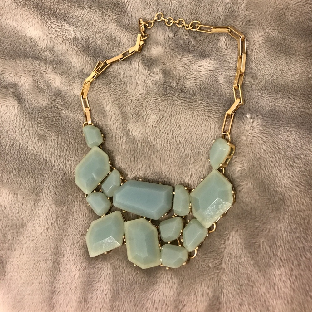 Necklace - Gold w/ blue stones
