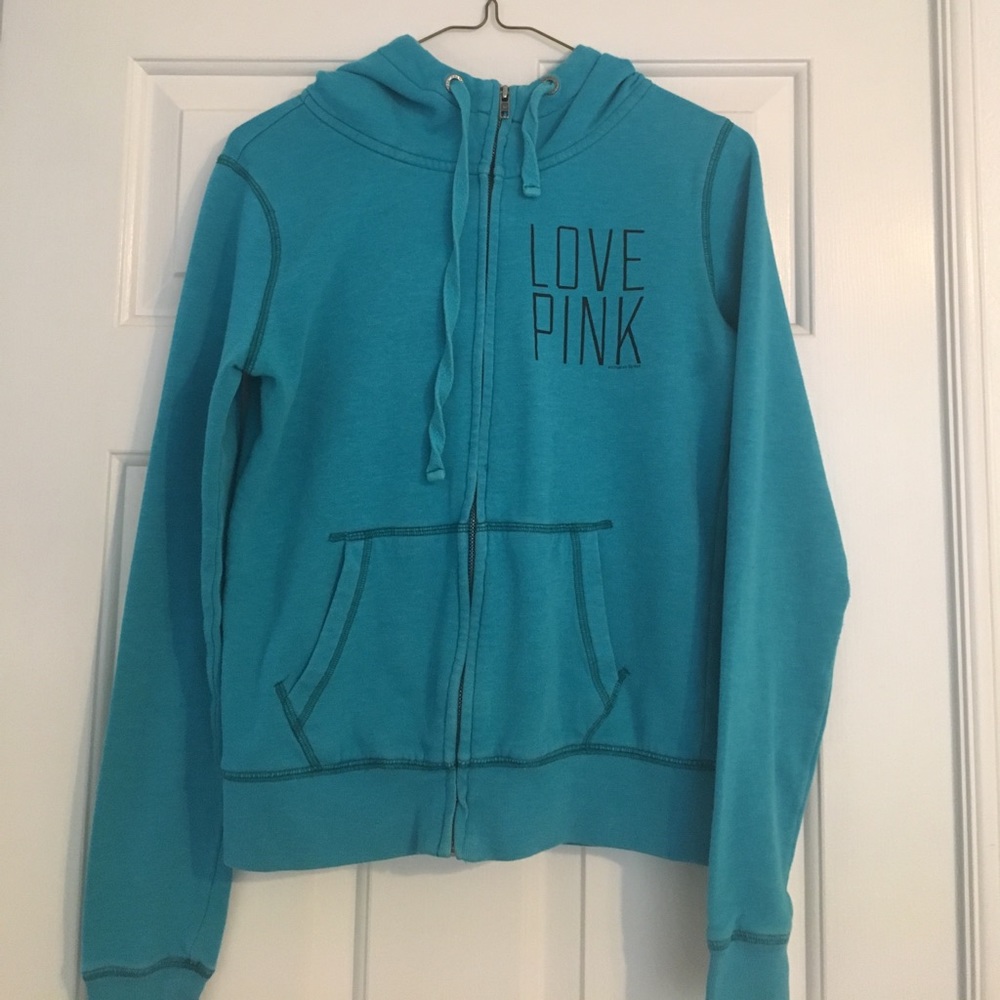 PINK turquoise full zip