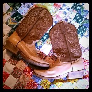 Rockin Leather Cowgirl Boots