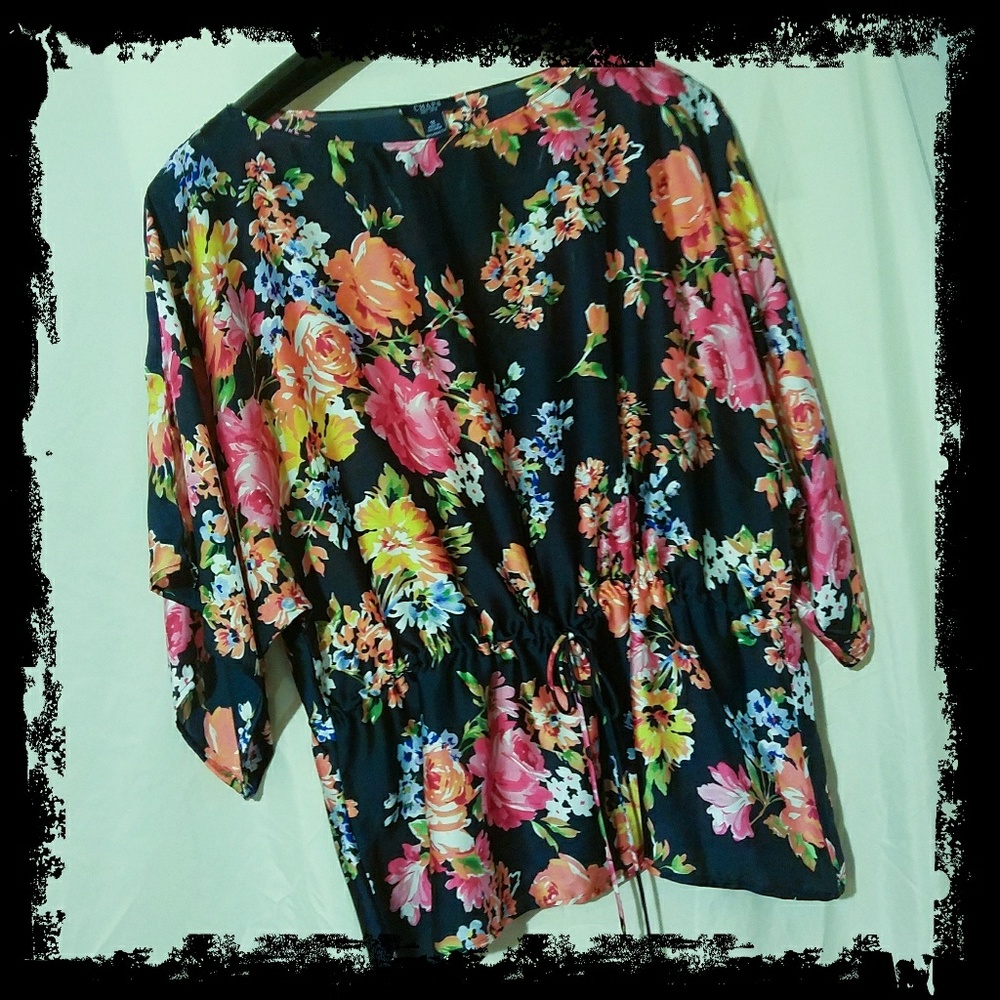 Chaps Women's Floral Shirt Sz XL
