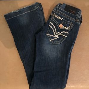 Grace In LA trouser bottom flare jeans - 26