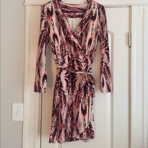 Faux wrap dress
