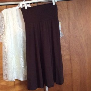 Brown Maxi Skirt