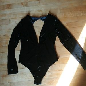VS velvet bodysuit