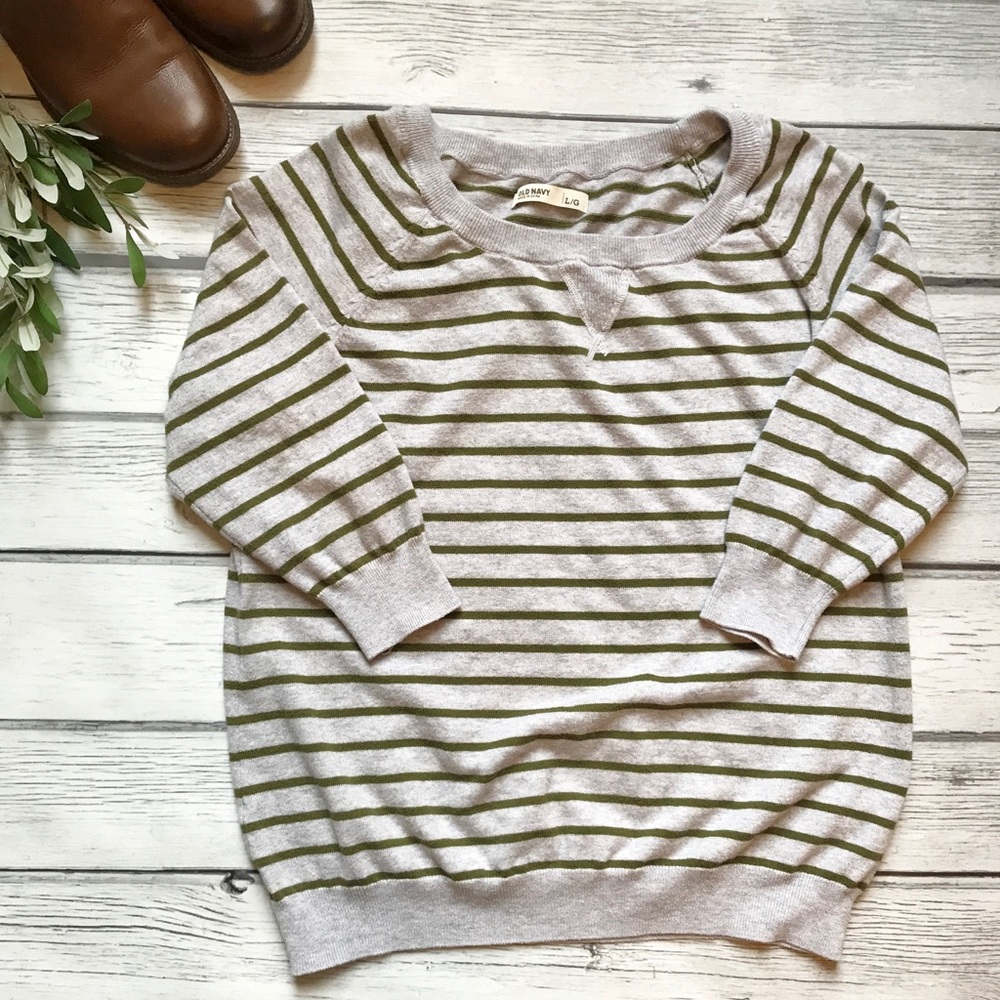 Old Navy Crew Striped Sweater
