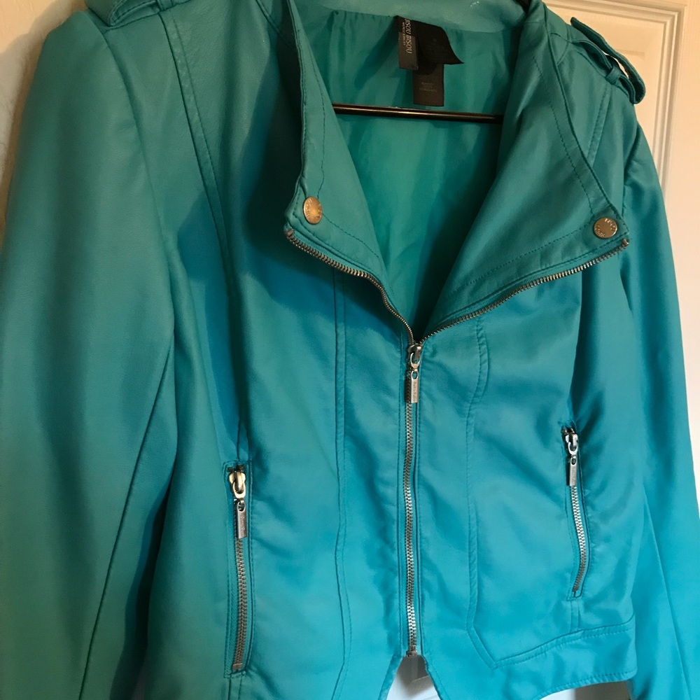 Bisou Bisou Turquoise Blue Jacket. Size M.