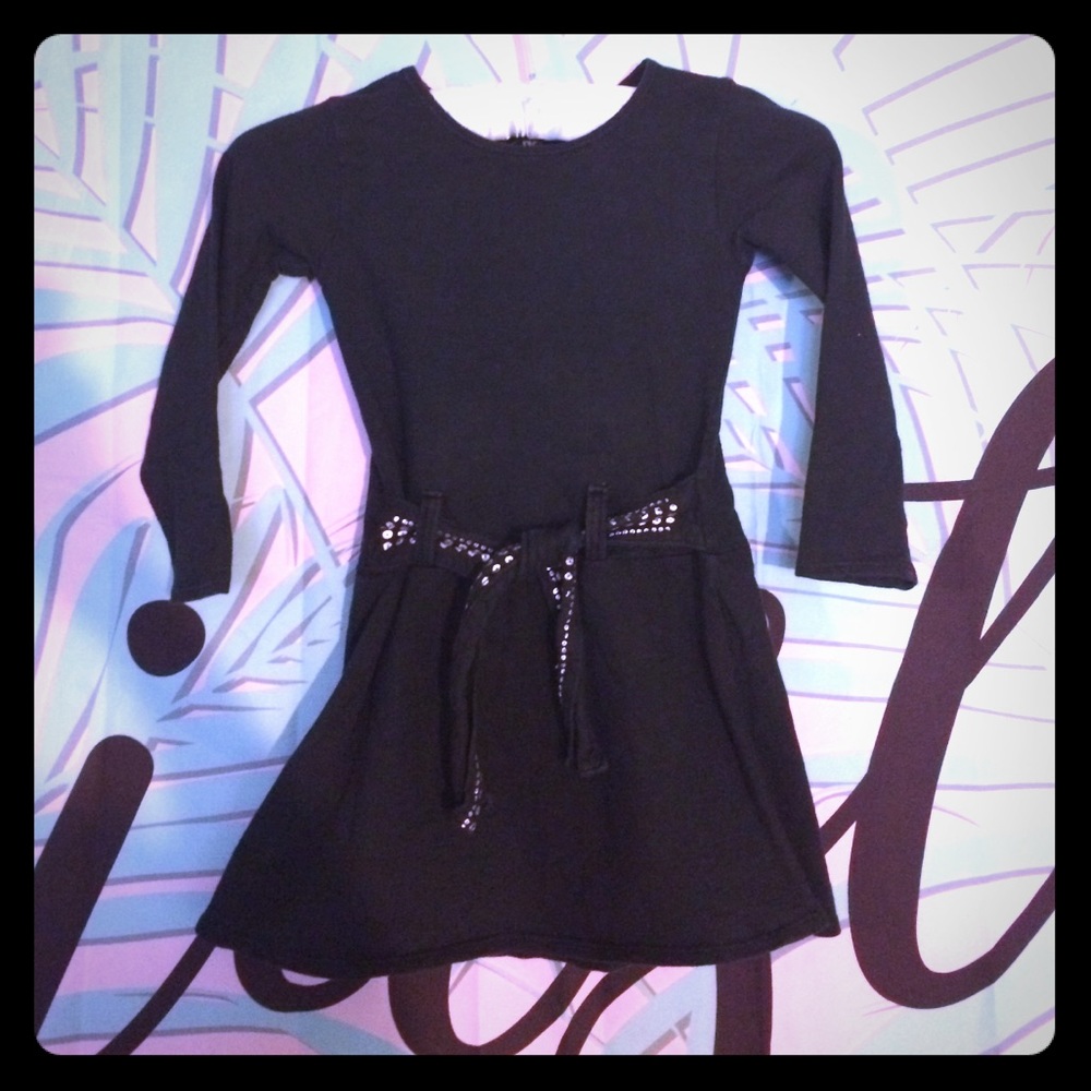 sale 🎉Girls Black nano tie front dress