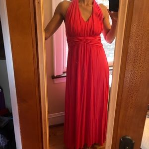 Maxi Express pink backless dress. Never worn!