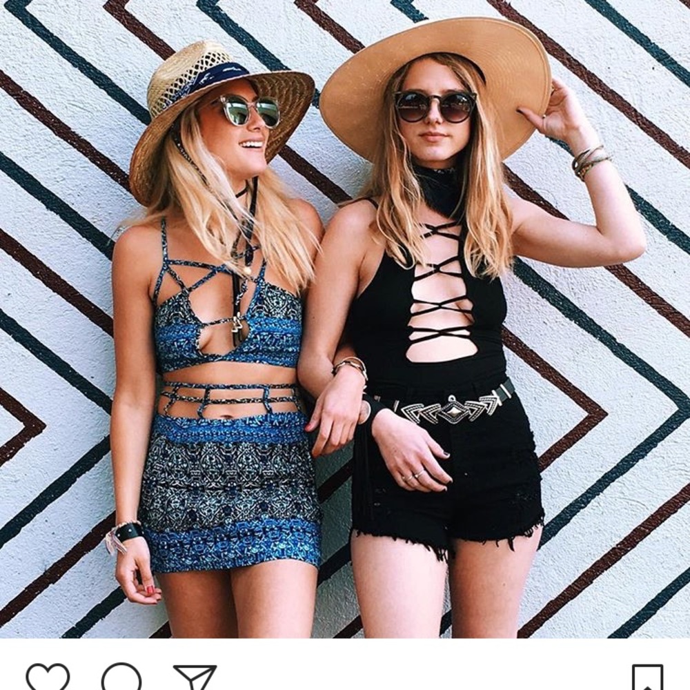 WHITE Emma and Sam Criss Cross Body Suit