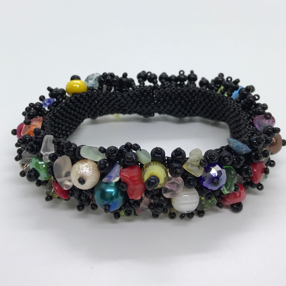 Handmade Multi Bead & Gemstone Magnetic Bracelet