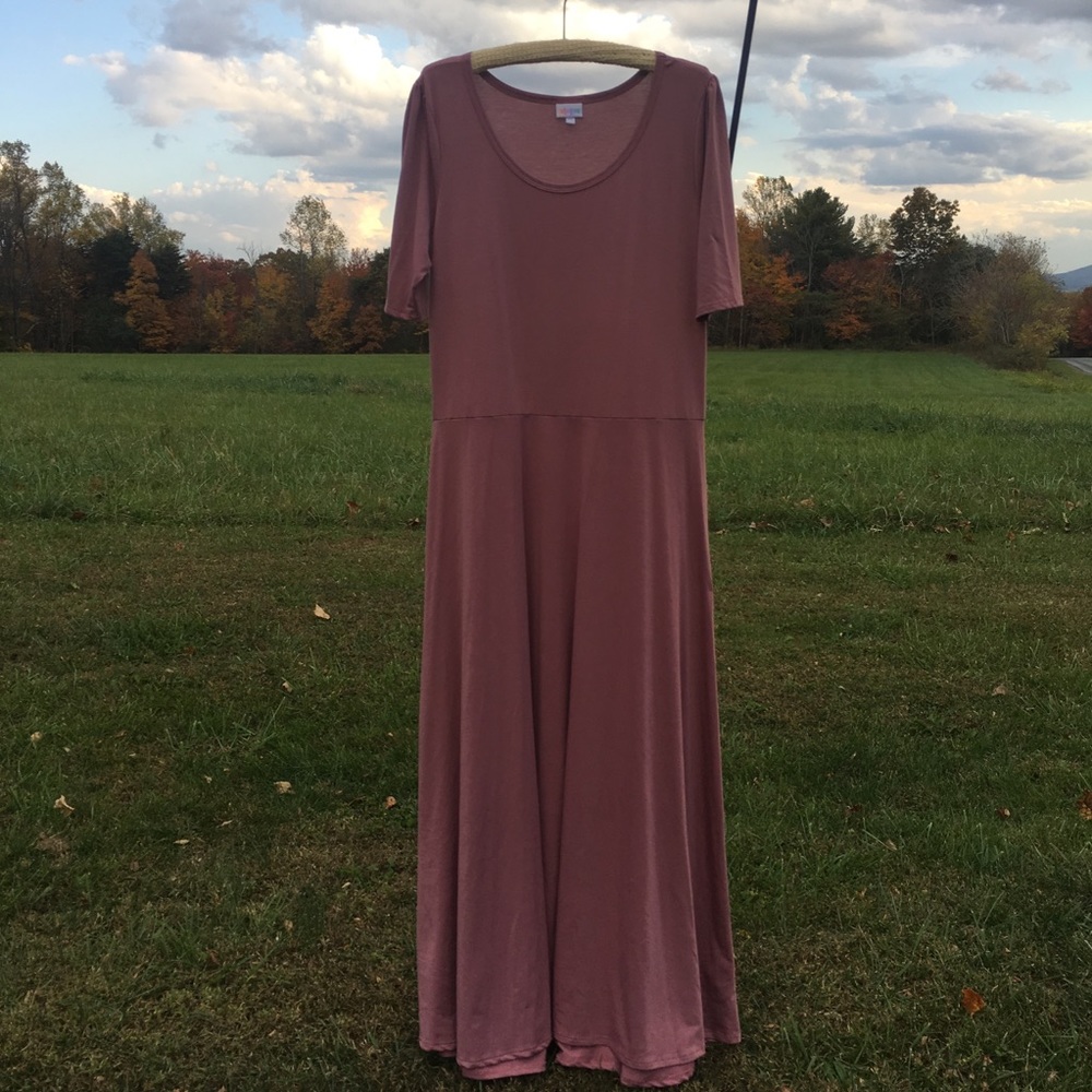 LuLaRoe Ana Dress in Rose Color