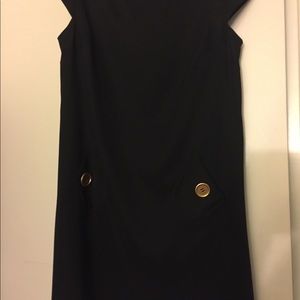 Little black dress, acrylic mix