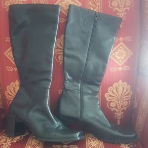 Nine West Black Leather Boots