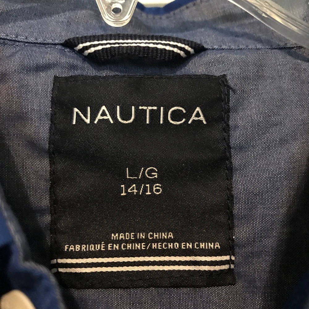 Boys long sleeved button up