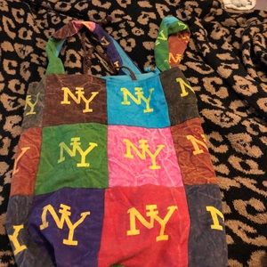 NY Hobo Bag super clean nYC yankees Mets