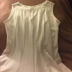 Eggshell white dress