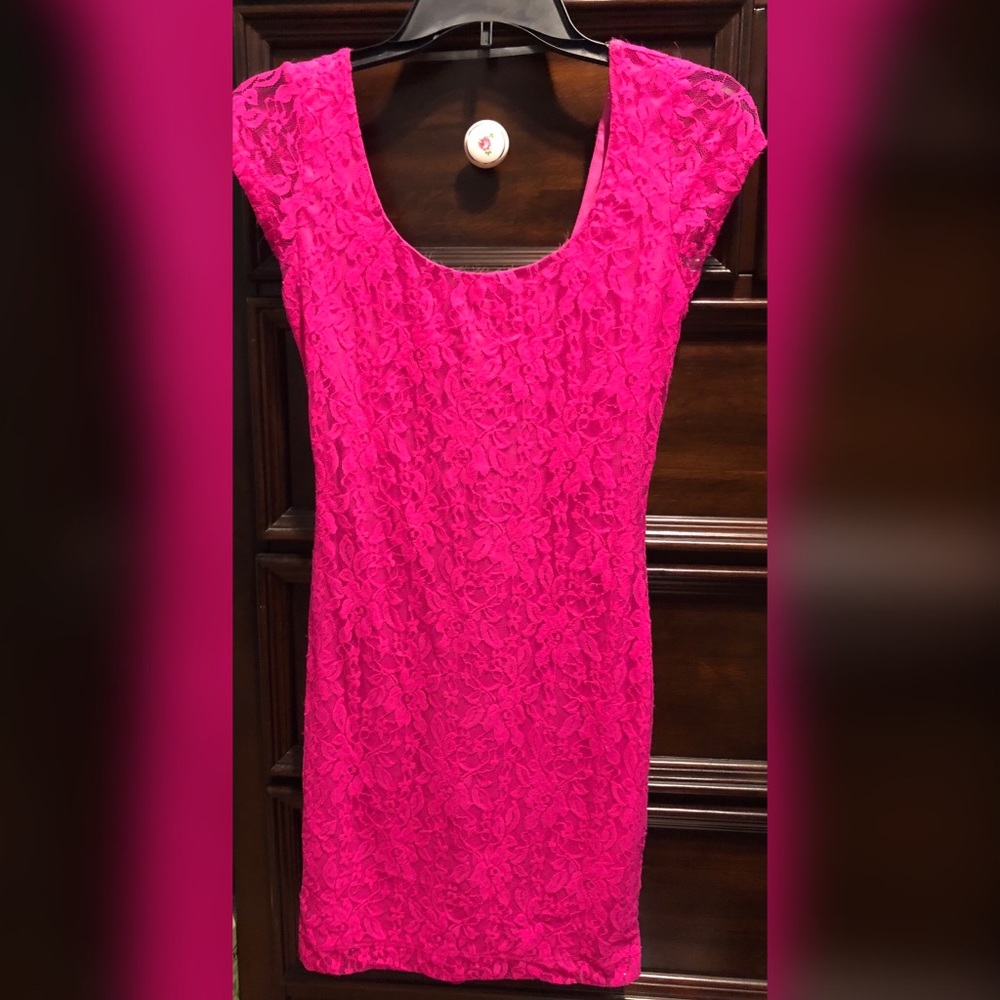 Pink Lace Club Dress