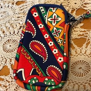 Vera. Bradley Phone case with wrist strap