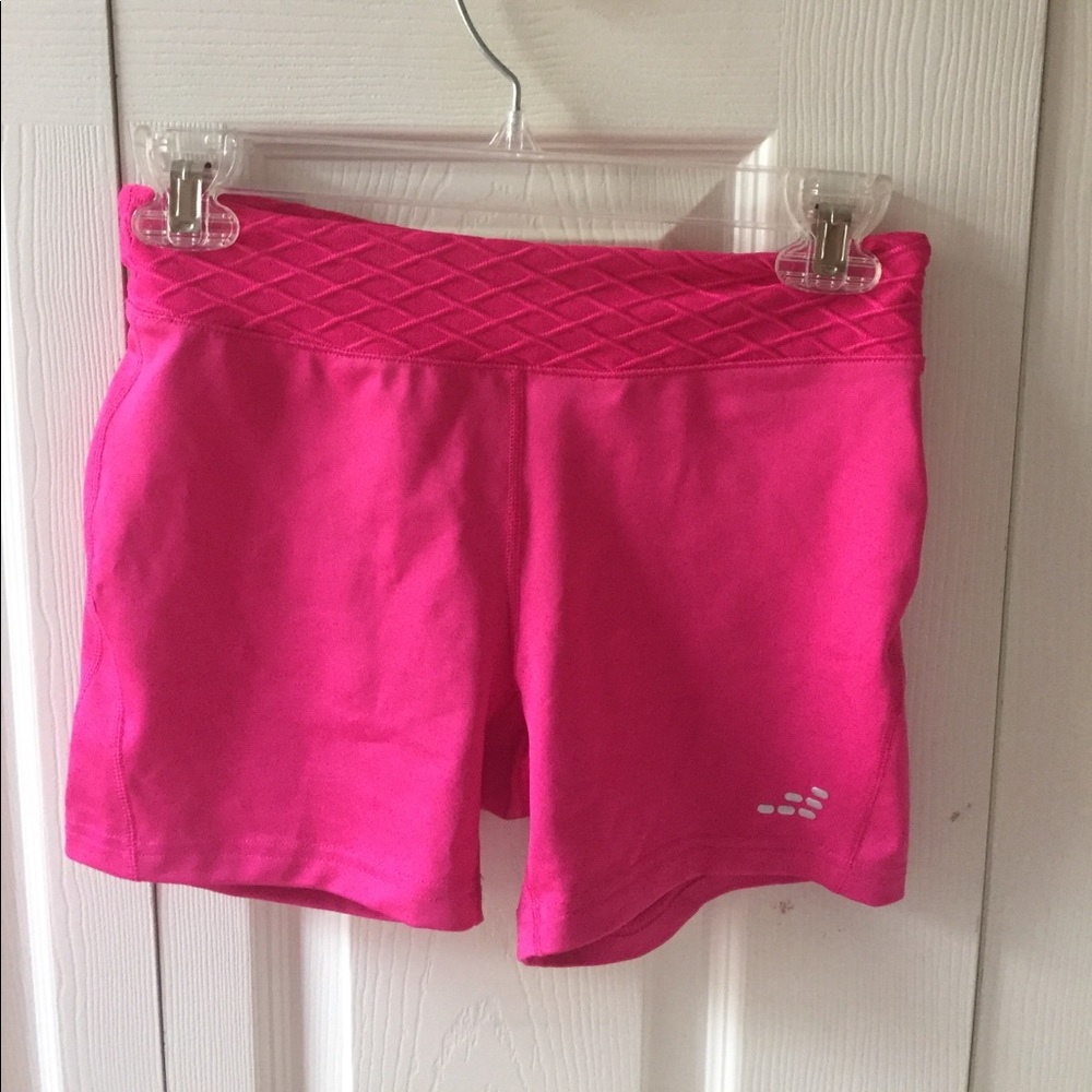 Hot pink work out shorts