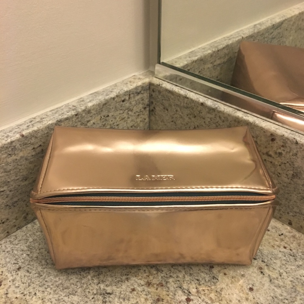 La Mer makeup bag