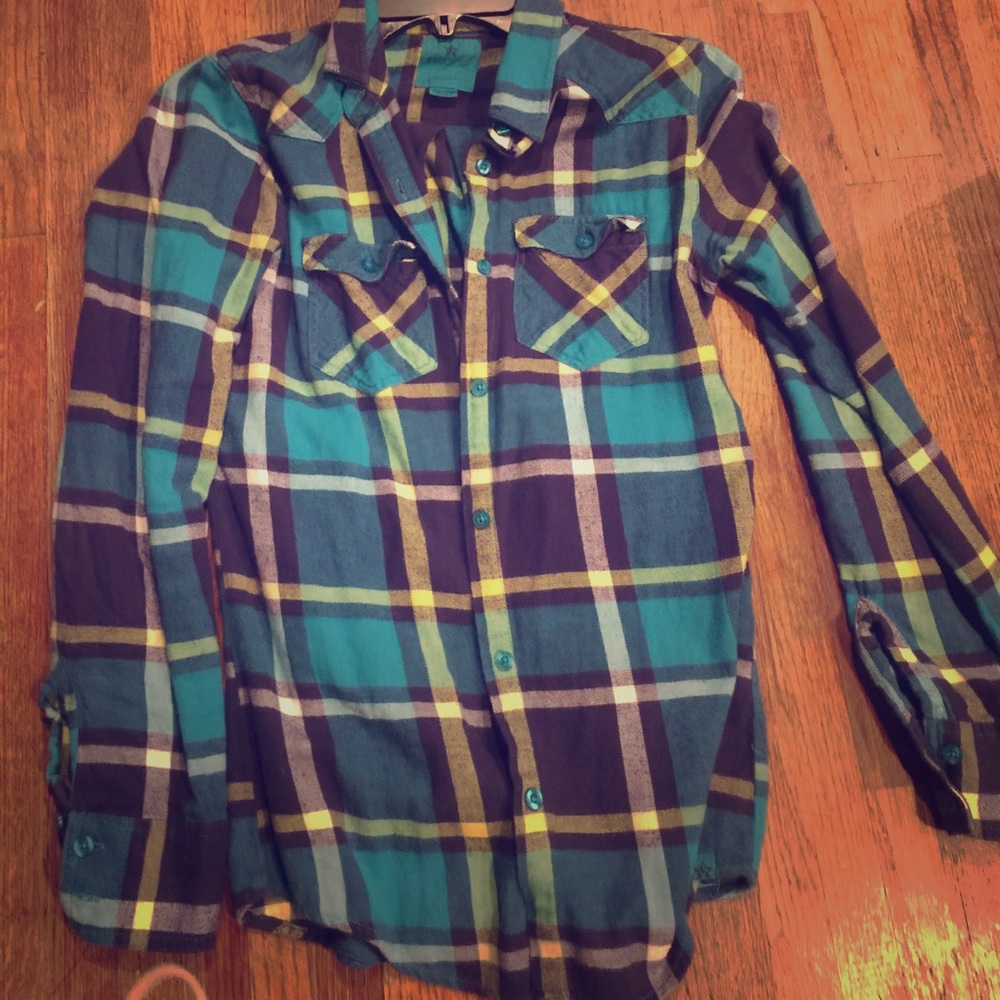 Flannel button down shirt