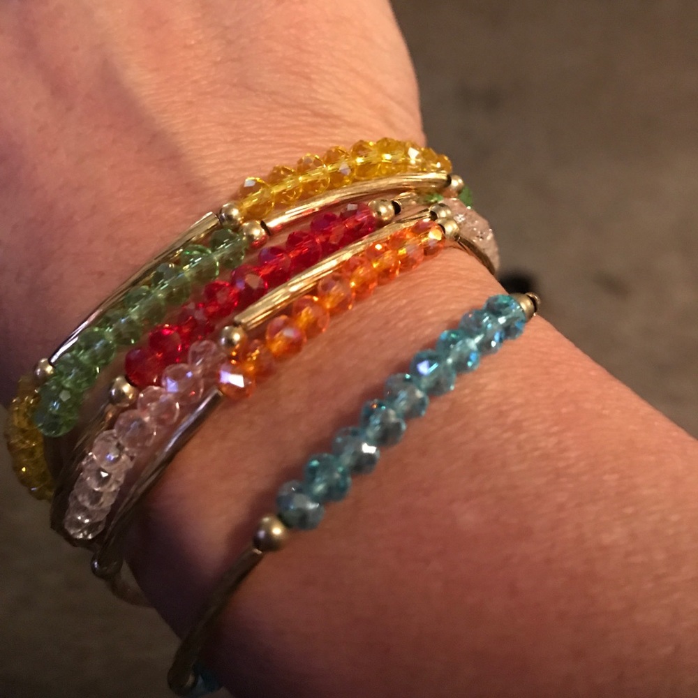 Swarovski set of 6 bracelet