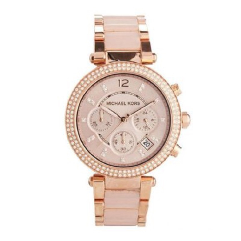 MK gold/ Rose pink watch