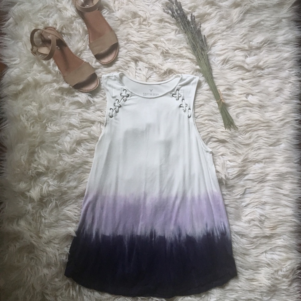 🔮AEO Soft & Sexy Purple Dip Dye Tank🔮