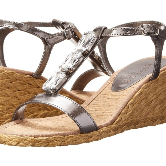Ralph Lauren Corala Espadrilles Wedge Sandals 9M - Picture 1 of 6