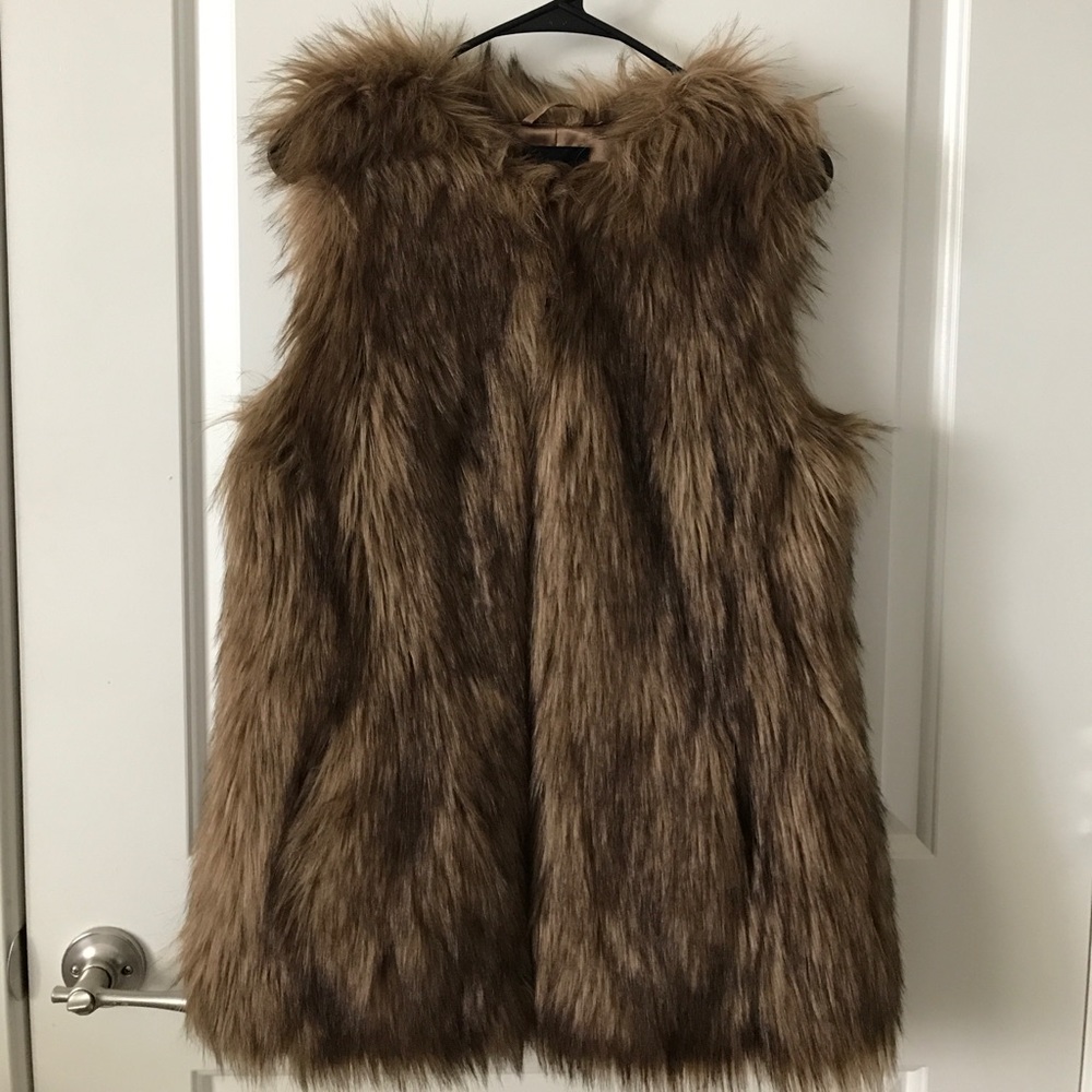 Faux fur vest