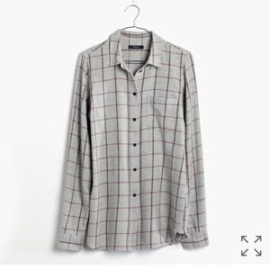 Madewell slim boy shirt in slater plaid