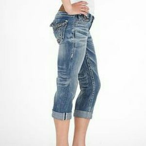 BIG STAR Embellished Crop Jean Size 26R