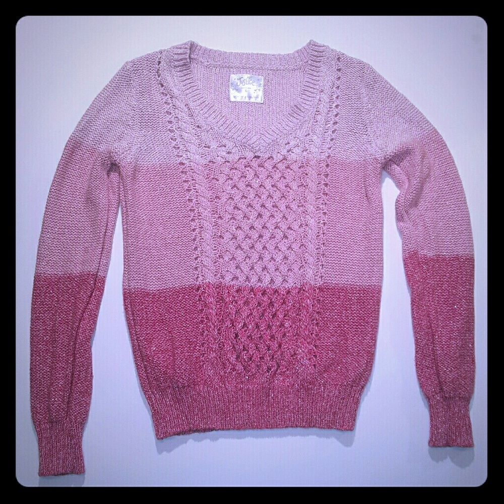 Tri color sweater from Justice.