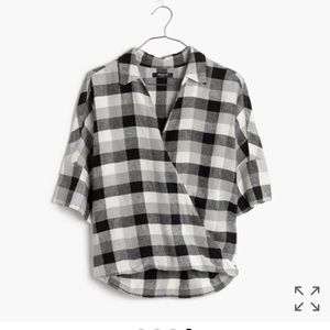 Madewell Courier drape front top